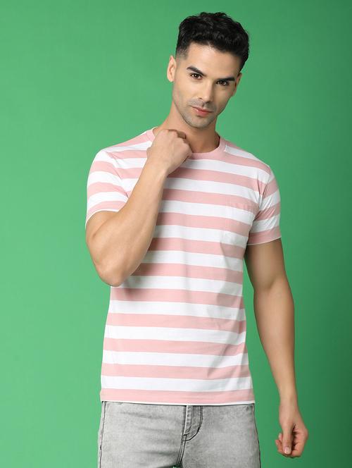 men round neck all over print t-shirt - 20767456 - Very Small Image - 1