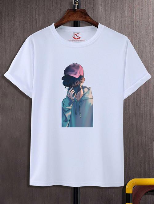 Unisex Graphic Printed Round Neck Tshirt - 20768698 - Very Small Image - 1