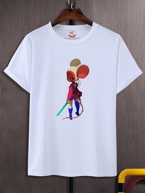 Unisex Graphic Printed Round Neck Tshirt - 20769373 - Very Small Image - 1