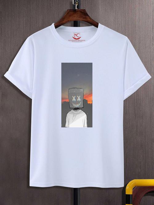 unisex graphic printed round neck tshirt - 20770202 - Very Small Image - 1