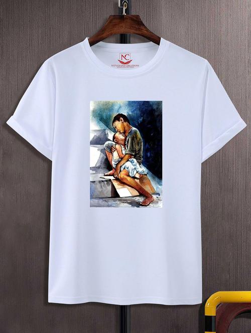 Unisex Graphic Printed Round Neck Tshirt - 20770223 - Very Small Image - 1