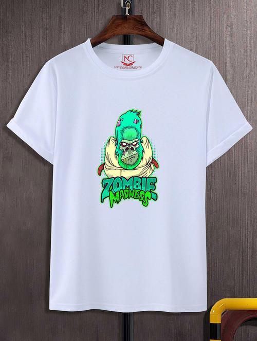 Unisex Graphic Printed Round Neck Tshirt - 20770440 - Very Small Image - 1