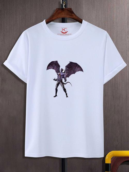unisex white graphic printed t-shirt - 20775920 - Very Small Image - 1