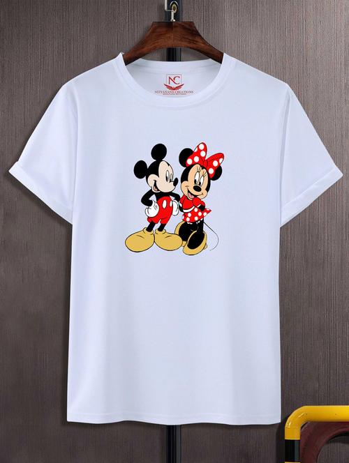 Unisex White Graphic Printed T-shirt - 20776074 - Very Small Image - 1
