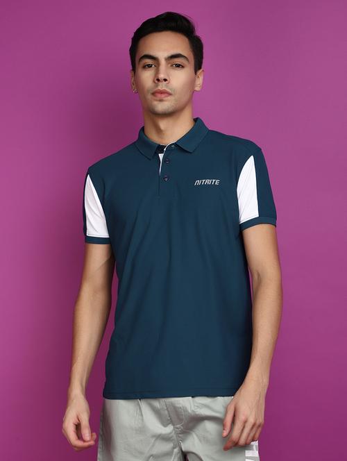 men color block short sleeve t-shirt - 20777446 - Very Small Image - 1