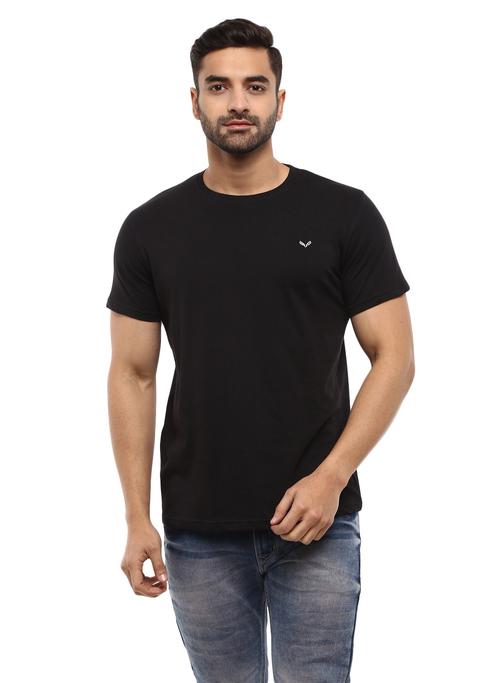 black cotton single jersey tshirt - 20799254 - Very Small Image - 1