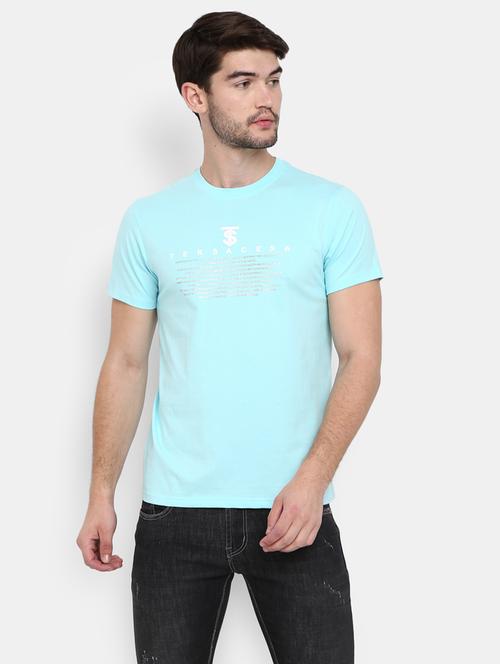 men chest print cotton short sleeve t-shirt - 20799388 - Very Small Image - 1