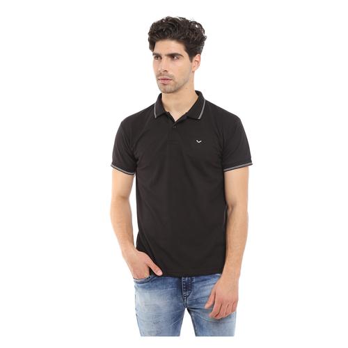 black poly cotton pique tshirt - 20799837 - Very Small Image - 1
