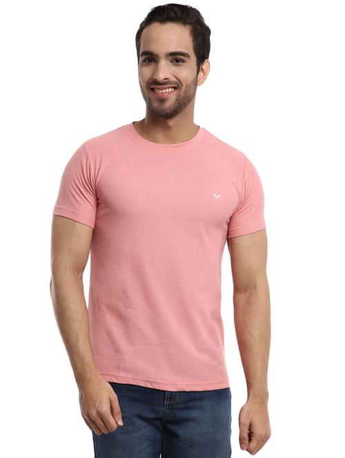 dusty pink poly cotton single jersey tshirt - 20800119 - Very Small Image - 1