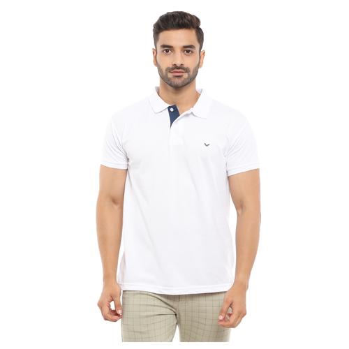 white poly cotton pique tshirt - 20803697 - Very Small Image - 1