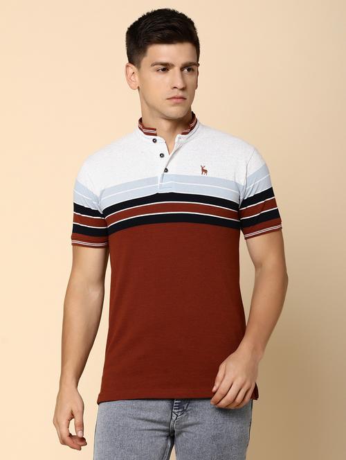 men color block  short sleeve t-shirt - 20803815 - Very Small Image - 1