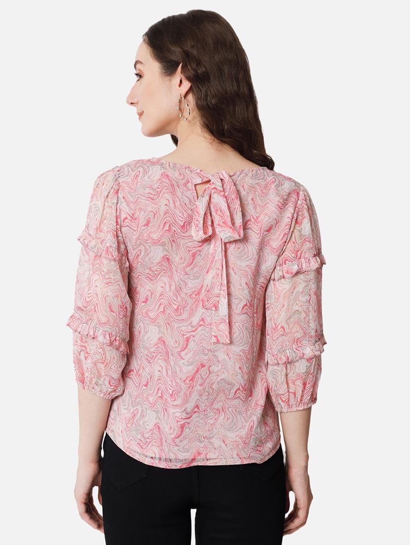 women pink printed regular top - 20807181 - Zoom Image - 3