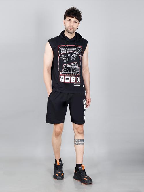 black printed cotton co-ord set - 20810135 - Very Small Image - 1