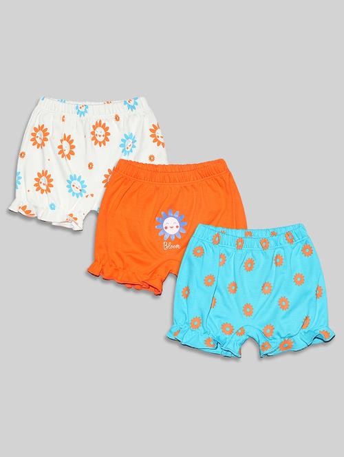  girls pack of 3 printed bloomers  - 20810196 - Very Small Image - 1
