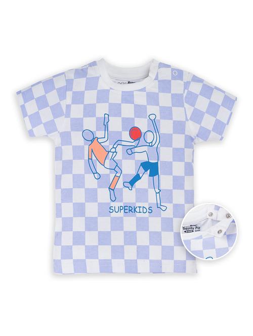 round neck checkered t-shirt  - 20810771 - Very Small Image - 1