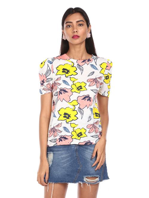 women white printed regular top - 20812261 - Very Small Image - 1