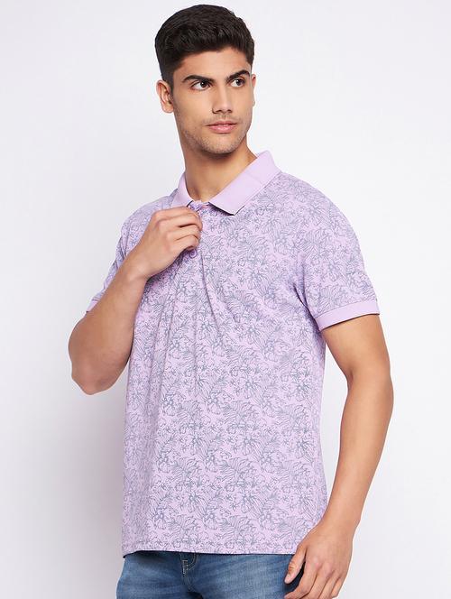 men polo neck printed t-shirt - 20814399 - Very Small Image - 1