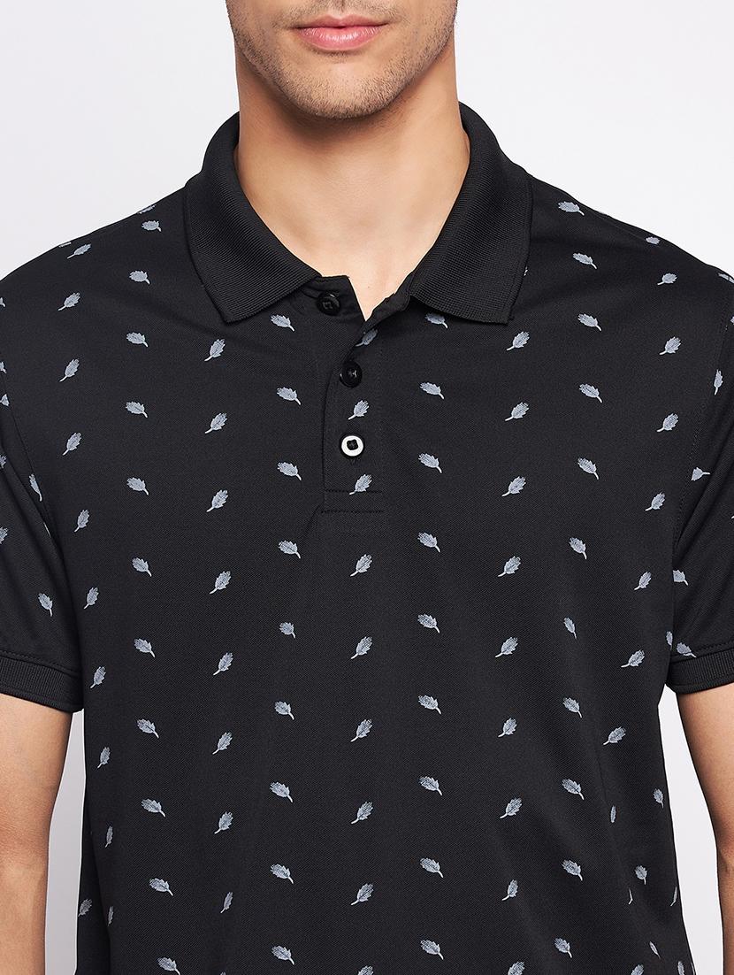 black polyester all over print tshirt - 20814402 - Zoom Image - 4