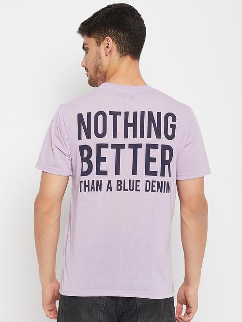 lavender polyester back print tshirt - 20814443 - Very Small Image - 1