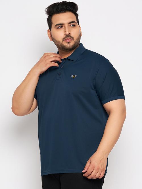 navy blue polyester plain tshirt - 20814492 - Very Small Image - 1