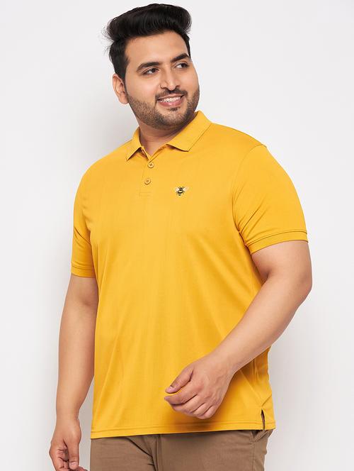 mustard polyester plain tshirt - 20814497 - Very Small Image - 1