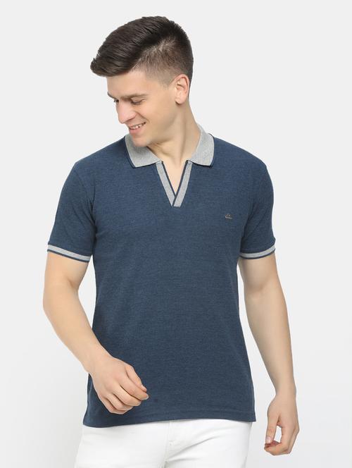 blue cotton plain tshirt - 20814742 - Very Small Image - 1