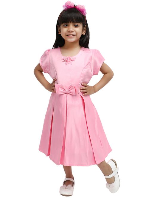 pink solid frock - 20815328 - Very Small Image - 1
