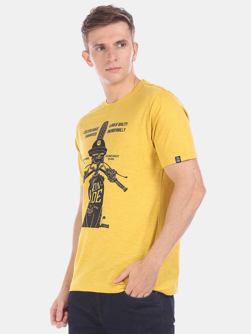 men front print short sleeve t-shirt - 20816358 - Zoom Image - 1