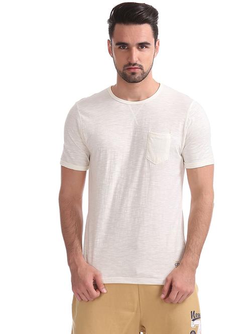 white cotton plain tshirt - 20816440 - Very Small Image - 1