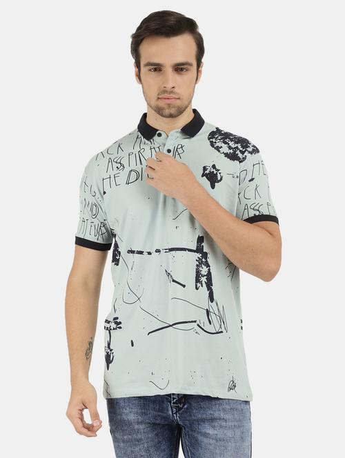 blue cotton printed t-shirt - 20816850 - Very Small Image - 1