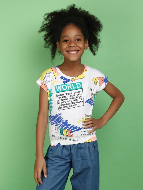 multi colored cotton tee - 20817400 - Very Small Image - 1