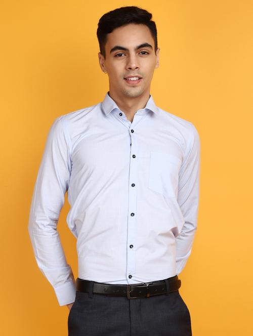 men long sleeved solid formal shirt - 20817453 - Very Small Image - 1