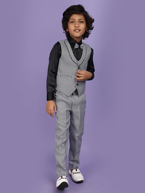 black cotton suit set jackets & coat - 20817487 - Very Small Image - 1