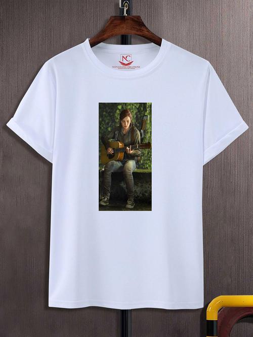 unisex white graphic printed t-shirt - 20823822 - Very Small Image - 1