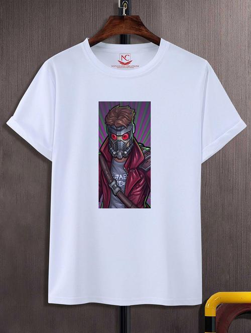 unisex white graphic printed t-shirt - 20823840 - Very Small Image - 1