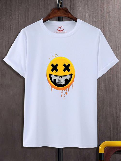 unisex white graphic printed t-shirt - 20823864 - Very Small Image - 1
