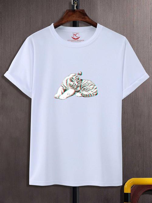 unisex white graphic printed t-shirt - 20824370 - Very Small Image - 1