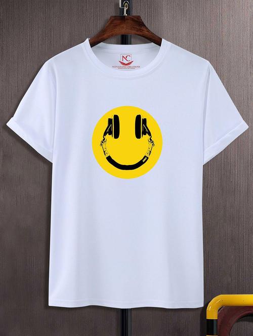 unisex white graphic printed t-shirt - 20824909 - Very Small Image - 1