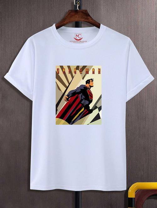unisex white graphic printed t-shirt - 20824979 - Very Small Image - 1
