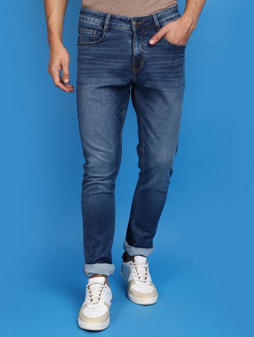 Men Mid Rise Plain Denim Jeans - 20825714 - Very Small Image - 1