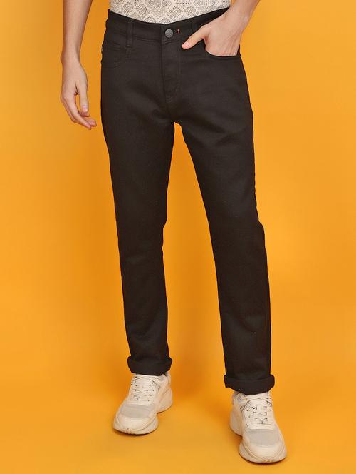 men mid rise plain denim jeans - 20826531 - Very Small Image - 1