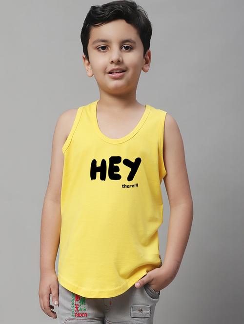 boys typography print cotton vest - 20826811 - Very Small Image - 1