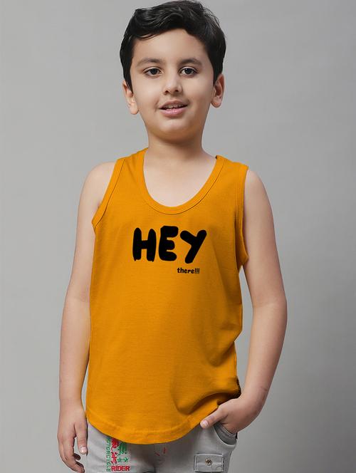 boys typography print cotton vest - 20826813 - Very Small Image - 1