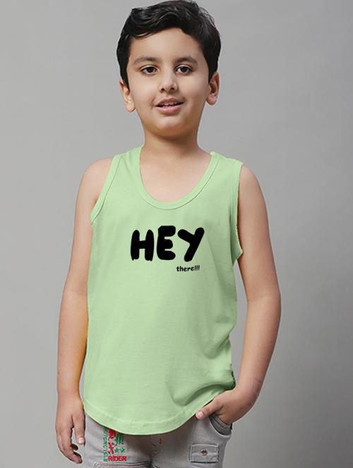 boys typography print cotton vest - 20826814 - Very Small Image - 1