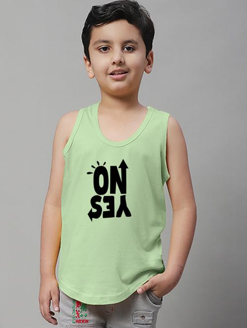 boys typography print cotton vest - 20826819 - Very Small Image - 1