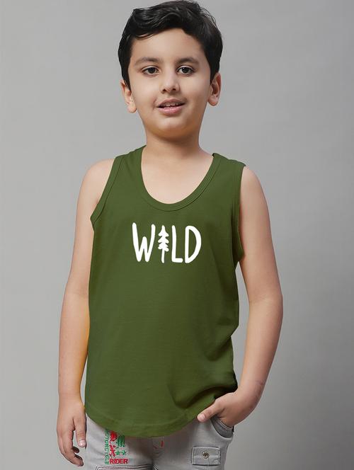boys typography print cotton vest - 20826837 - Very Small Image - 1