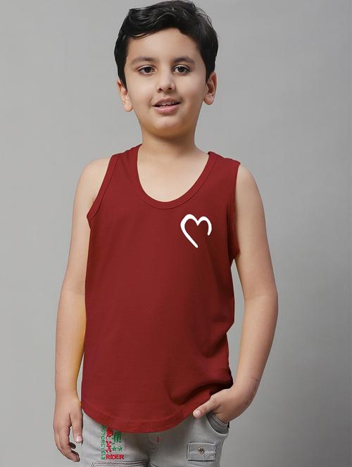 boys placement print cotton vest - 20826847 - Very Small Image - 1