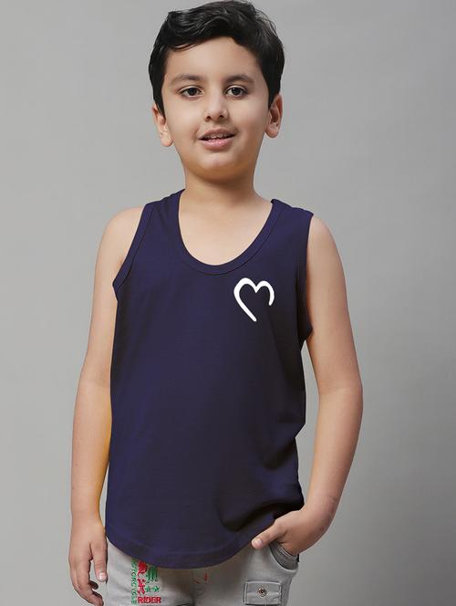 boys placement print cotton vest - 20826848 - Very Small Image - 1