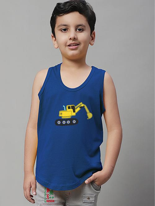 boys graphic print cotton vest - 20826862 - Very Small Image - 1