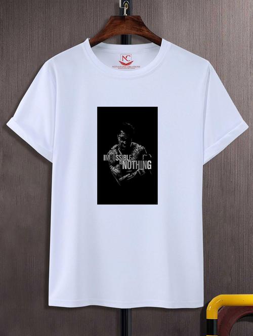 Graphic Printed Round Neck Unisex T-shirt - 20827867 - Very Small Image - 1